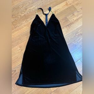 La SENZA Black Dress with Gold Details